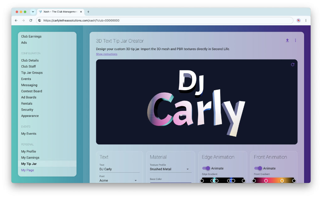 The 3D Text Creator