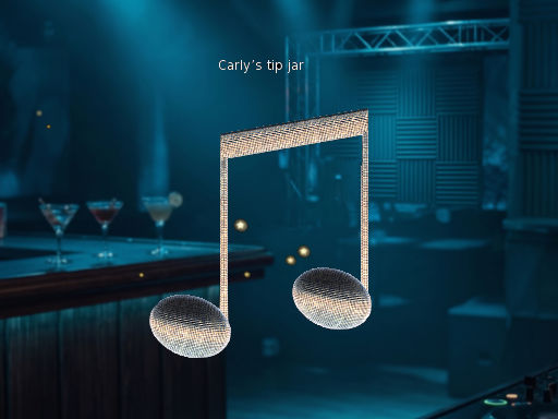 The default tip jar object